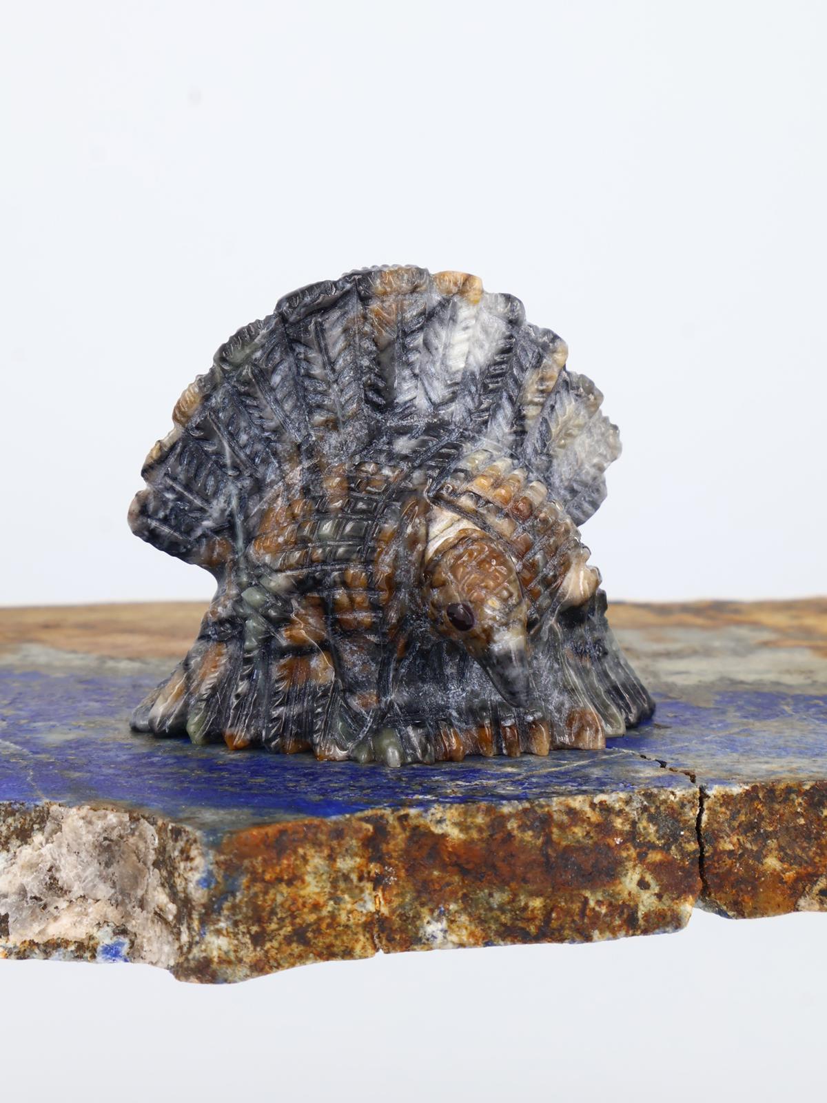 Picasso Marble Turkey Zuni Fetish