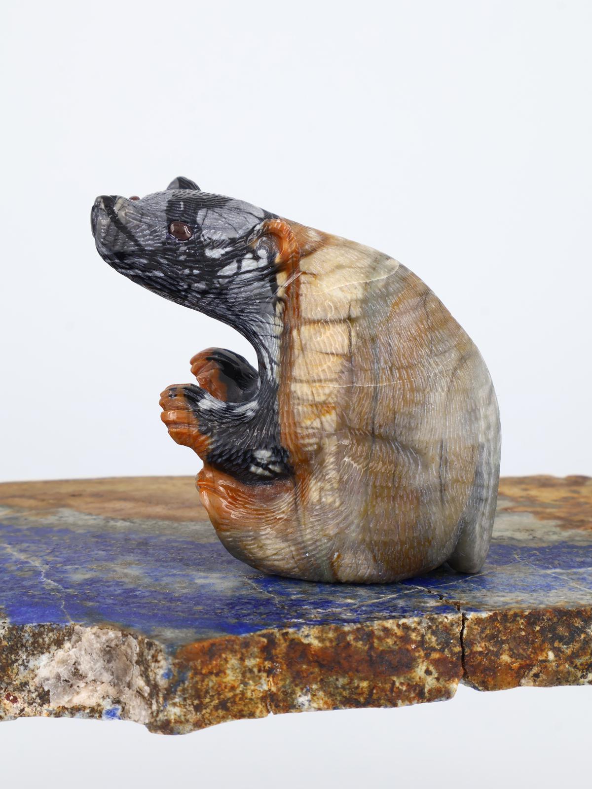 Picasso Marble Bear Zuni Fetish