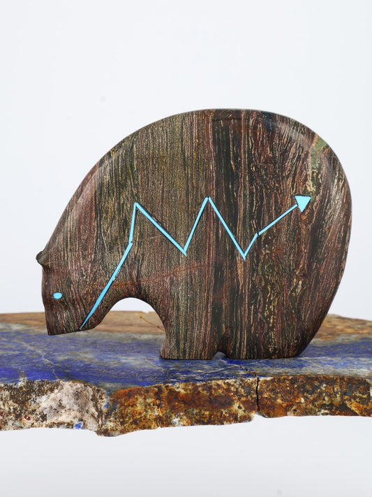 Folded Metasediment Bear Zuni Fetish