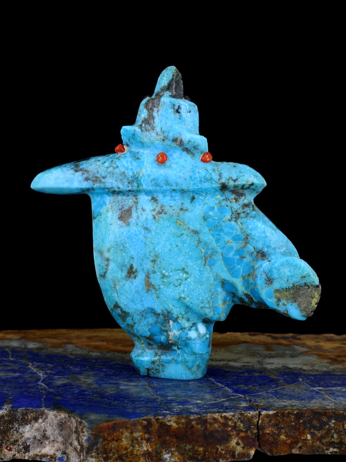 Turquoise Dancing Bear Zuni Fetish