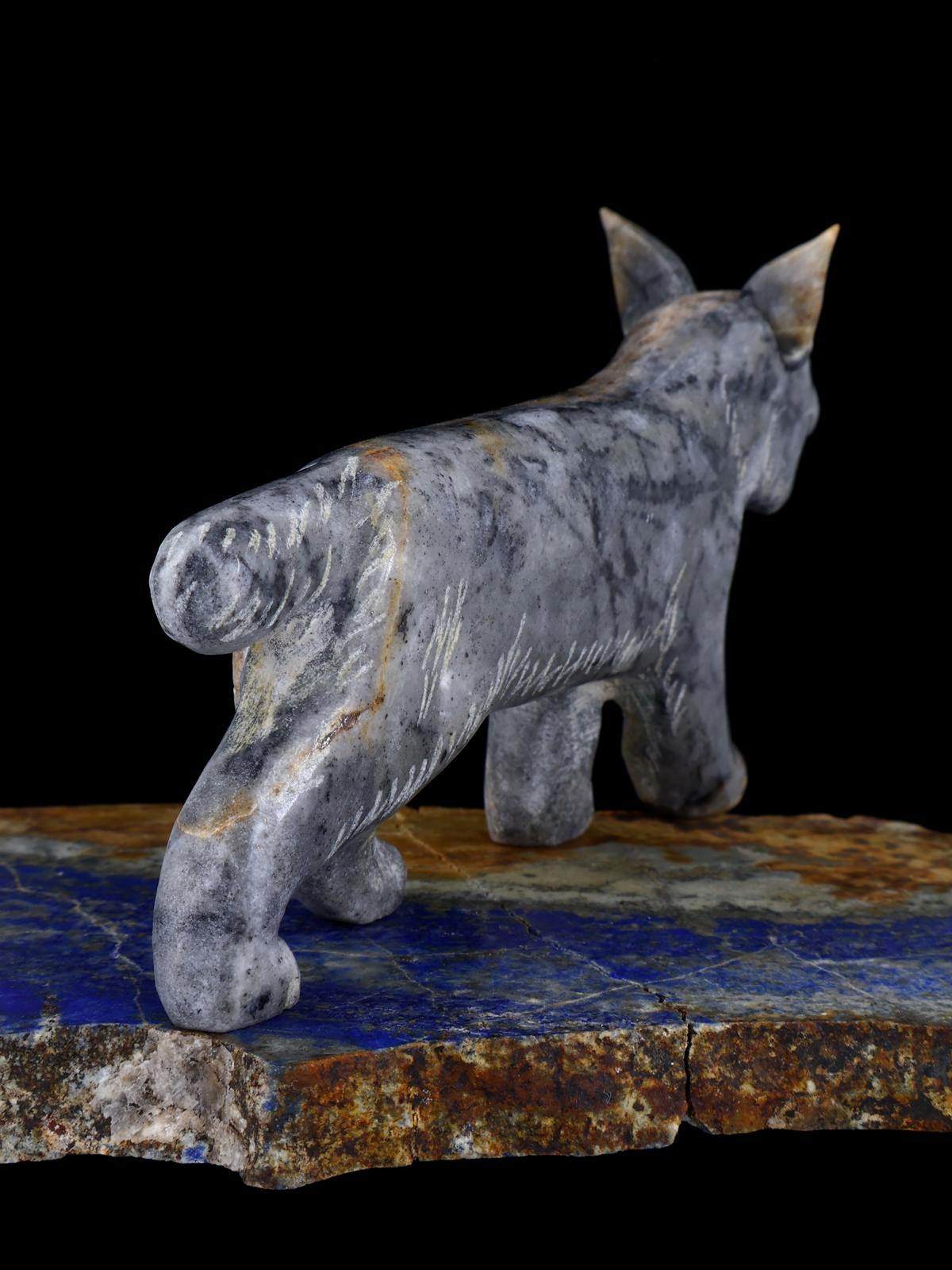 Picasso Marble Bobcat Zuni Fetish
