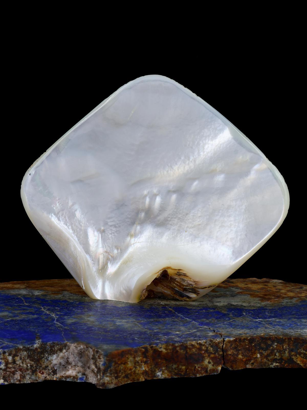 Mother of Pearl Triple Maiden Zuni Fetish