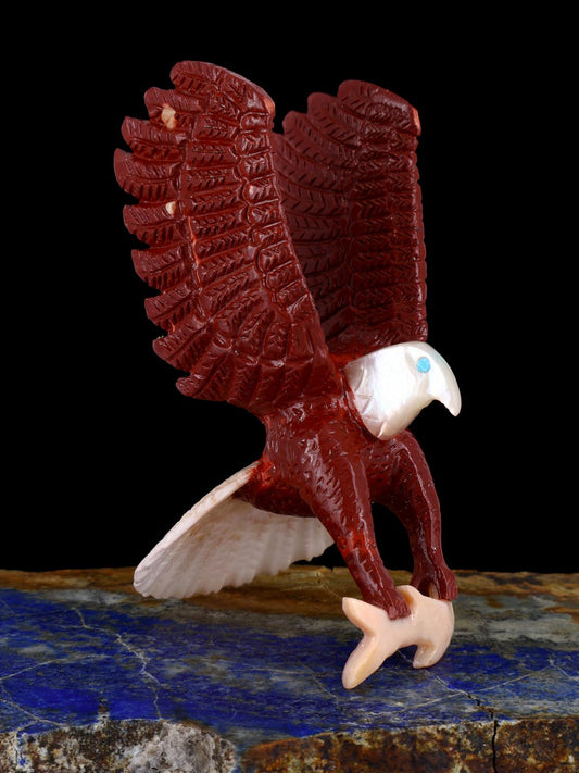 Pipestone Eagle Zuni Fetish