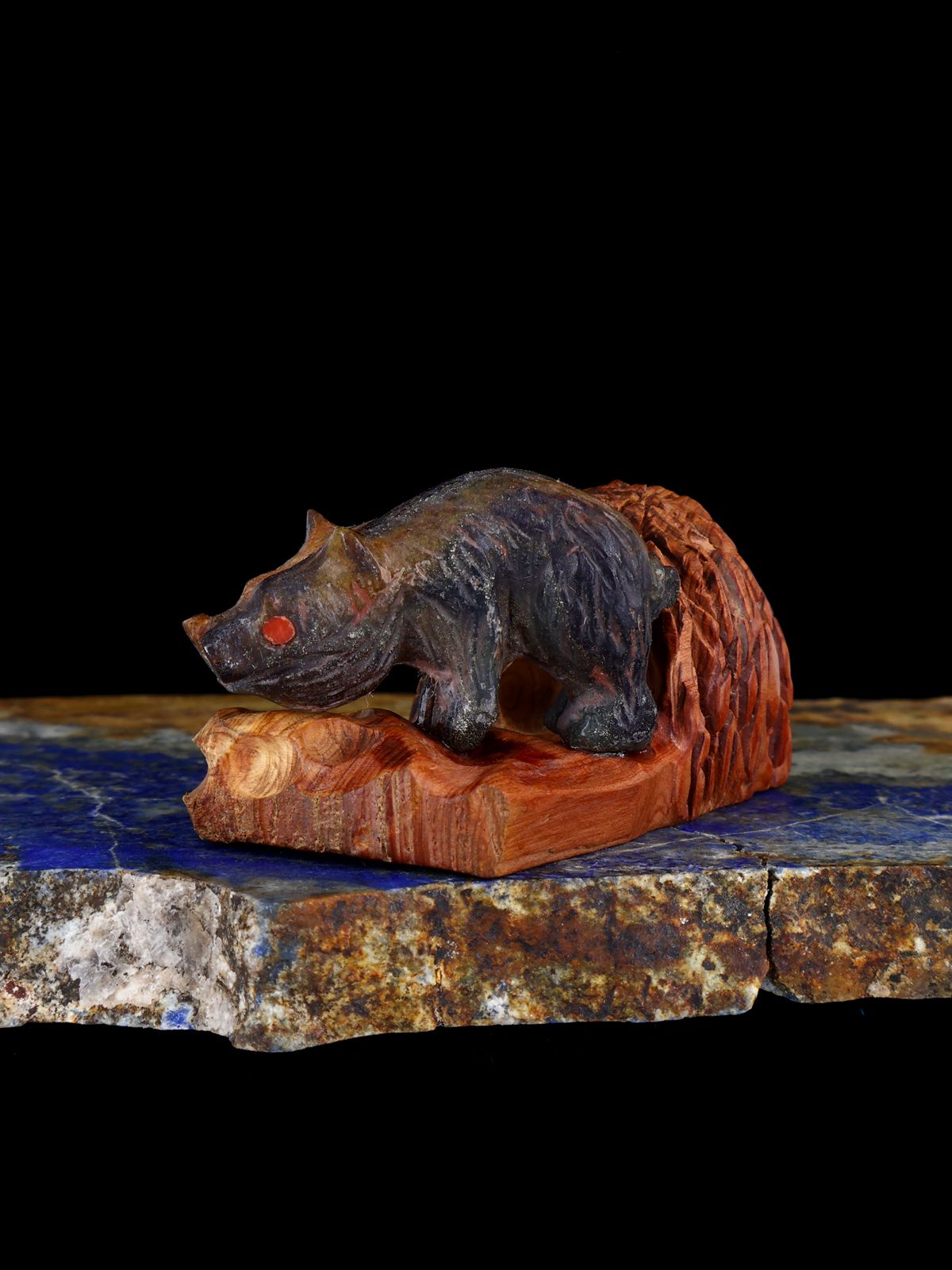 Picasso Marble Bear Zuni Fetish